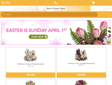 Tablet Screenshot of bertsflowershop.com